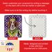 Brittany Spaniel King Of Mardi Gras Porcelain Ornament Christmas Tree Hanging Decorations For Home Christmas Holiday, Rectangle, Gift, Multicolor_maomaolike.com