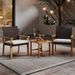 3 Pieces Patio PE Wicker Furniture Set Acacia Wood Outdoor Conversation Bistro Set_maomaolike.com