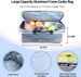 Collapsible Wagon Heavy Duty Folding Wagon Cart With Removable Canopy, 4" Wide Large All Terrain Wheels, Brake, Adjustable Handles,Cooler Bag Utility Carts For Outdoor Garden Beach_maomaolike.com