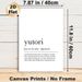 Yutori Definition Painting Poster, Minimalist Black & White Typographic Poster, Soothing Life Concept Decor Ideal For Bedroom, Study And Living Room_maomaolike.com