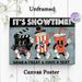 Movie Night Themed Painting Poster, Vintage Cartoon Style Playful Cinema Characters Poster, Retro Movie-inspired Decor Suitable For Home Theater_maomaolike.com