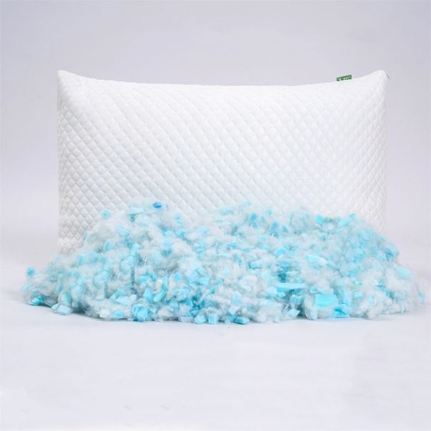 Chopped Memory Foam Pillow Removable And Washable Pack Of 2_maomaolike.com