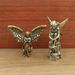 Vintage Brass Winged Guardian Angel Cupid Figurine, Mini Metal Statue, Desktop Craft Ornament For Indoor Home Tabletop Decor
_maomaolike.com