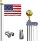 20 FT Sectional Flag Pole Kit Extra Thick Aluminum Flagpole With 1 Flag 2 Rope_maomaolike.com