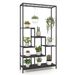 6-Tier Tall Plant Stand 71 Inch Metal Indoor Plant Shelf With 10 Hanging Hooks_maomaolike.com