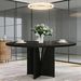 (OLD SKU: S05790296) Round Dining Table, Farmhouse Kitchen Table For 4 People_maomaolike.com