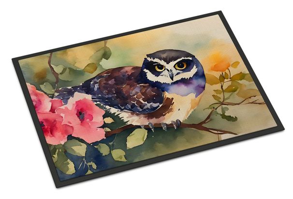 Spectacled Owl Doormat Front Door Mat Indoor Outdoor Rugs For Entryway, Non Slip Washable Low Pile, 24H X 36W_maomaolike.com