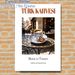 Turkish Coffee Themed Painting Poster, Warm-toned Vintage Outdoor Café Scene Poster, Showcases Authentic Turkish Coffee Culture, Ideal For Café_maomaolike.com