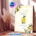 Limoncello Spritz Recipe Painting Poster, Delicate Watercolor-style Cocktail & Lemon Motif Poster, Practical Drink Recipe Display, Ideal For Home Bar_maomaolike.com