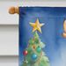 Gordon Setter Christmas Reindeer House Flag Large Porch Sleeve Pole Decorative Outside Yard Banner Artwork Wall Hanging, Polyester, House Size, Multicolor_maomaolike.com