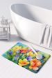 Freesias In Watercolor Memory Foam Kitchen Mat Machine Washable Anti-Fatigue Mat Cushion Comfort Bath Mat Or Kitchen Rug_maomaolike.com