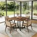 Square Dining Table, Wood Kitchen Table For 4_maomaolike.com