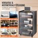VEVOR 5-Tier AV Media Stand With Wheels, Wooden Audio-Video Media Stand For DVD Players/Cable Boxes/Games Consoles, Height-Adjustable Media Storage Cabinet For Gaming, Recording Room, Black_maomaolike.com