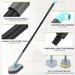 3 In 1 Shower Cleaning Brush - 180° Rotatable Bathroom Cleaning Brush With 50 Inch Long Handle, Scrubber Brush Cleaner Tool For Shower Bathtub Tile Wall Floor Cleaning (Include 4 Brush Heads)_maomaolike.com