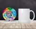 Hippie Animal White Tiger Large Sandstone Coasters Pack Of 4 Absorbent Round Coasters Decor Gifts For Men Or Women, 4 In, Multicolor_maomaolike.com
