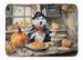 Siberian Husky Fall Kitchen Pumpkins Memory Foam Kitchen Mat Machine Washable Anti-Fatigue Mat Cushion Comfort Bath Mat Or Kitchen Rug_maomaolike.com