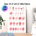 Arabic Alphabet Painting Poster, Soft Pink Floral Decorated Arabic Letter Poster, Clear Letter Display For Arabic Language Learning, Ideal For Study_maomaolike.com