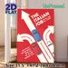 The Italian Job Movie Themed Painting Poster, Bold Retro Graphic Poster, Vintage Movie Art With Red, White & Blue Mini Cars On Arrow Paths, Ideal For_maomaolike.com