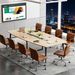 Conference Table, Modern Boat Shaped Meeting Table_maomaolike.com