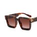 Sunglasses men's square large frame personality Sunglasses millionaire fashion glasses_maomaolike.com