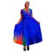Women's Clothing round neck short sleeve printed pleated skirt suit_maomaolike.com