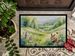 Rabbit Springtime Meadow Doormat Front Door Mat Indoor Outdoor Rugs For Entryway, Non Slip Washable Low Pile, 24H X 36W_maomaolike.com