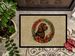 Field Spaniel Christmas Flowers Doormat Front Door Mat Indoor Outdoor Rugs For Entryway, Non Slip Washable Low Pile, 24H X 36W_maomaolike.com