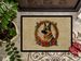 German Shepherd Christmas Flowers Doormat Front Door Mat Indoor Outdoor Rugs For Entryway, Non Slip Washable Low Pile, 24H X 36W_maomaolike.com