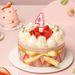 Number 4 Birthday Candle 3D Number Happy Birthday Cake Candles For Birthday Party Wedding Decoration Reunions Theme Party 7cm 24pcs_maomaolike.com