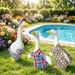 New-style Porch Goose Swimsuit, Big White Goose, Pastoral And Casual Style, Goose-themed Swim Set—essential For Swimming._maomaolike.com