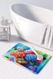 Hydrangeas In Watercolor Memory Foam Kitchen Mat Machine Washable Anti-Fatigue Mat Cushion Comfort Bath Mat Or Kitchen Rug_maomaolike.com