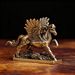 Brass Pegasus Figurine Mini Statue, Vintage Bronze Craft Tea Pet, Desktop Decor Ornament For Office Living Room Home Decoration
_maomaolike.com