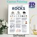 Types Of Rocks Educational Painting Poster, Clear Illustrated Infographic Style Poster, Informative Geological Learning Reference For Classroom, Home_maomaolike.com