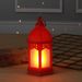 Vintage Hexagonal Lantern With LED Flame Light - Decorative Christmas Candle Holder For Home, Party & Holiday Decor_maomaolike.com