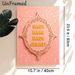 Cultural Typography & Paisley Pattern Painting Poster, Ornate Gold-framed Pink Decorative Poster, Elegant Traditional-inspired Decor Ideal For Living_maomaolike.com
