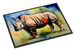 Rhinoceros Doormat Front Door Mat Indoor Outdoor Rugs For Entryway, Non Slip Washable Low Pile, 24H X 36W_maomaolike.com