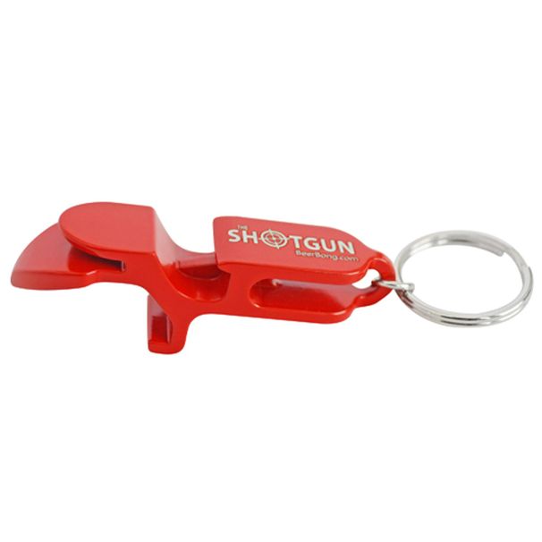 Metal Shotgun Key Chain - Can And Bottle Beer Bong_maomaolike.com