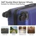 Luggage Sets ABS Hardshell 3pcs Luggage, Lightweight Durable Suitcase Sets Spinner Wheels Suitcase With TSA Lock 20''24''28'' Available(Blue)_maomaolike.com