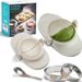 Empanadas Press Mold Maker Set, Dumpling Mold Set For Pierogi, Turnovers, Chinese Dumpling, White_maomaolike.com