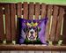 Greater Swiss Mountain Dog King Of Mardi Gras Throw Pillow Machine Washable, Indoor Outdoor Decorative Pillow For Couch, Bed Or Patio, 14Hx14W_maomaolike.com
