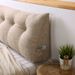 SOGA 4X 180cm Beige Triangular Wedge Bed Pillow Headboard_maomaolike.com