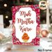 Indian Dessert Themed Painting Poster, Vibrant Traditional Indian Floral Pattern Poster, Cultural Festive Design With "Muh Meetha Karo" Script & Gulab_maomaolike.com