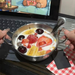 Oatmeal Salad Super Cute Double-Eared + Casserole Spoon Korean Style Wine Stainless Steel Snack Rice Bowl_maomaolike.com