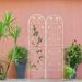 2 Pack Metal Garden Trellis 86.7" X 19.7" Rustproof Trellis For Climbing Plants Outdoor Flower Support Cream White_maomaolike.com