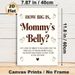 Baby Shower Game Painting Poster, Warm-toned Text & Footprint Design Poster, Interactive Belly-guessing Game Ideal For Baby Shower Gatherings_maomaolike.com