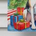 English Foxhound Christmas Reindeer House Flag Large Porch Sleeve Pole Decorative Outside Yard Banner Artwork Wall Hanging, Polyester, House Size, Multicolor_maomaolike.com