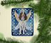 English Springer Spaniel My Angel Porcelain Ornament Christmas Tree Hanging Decorations For Home Christmas Holiday, Rectangle, Gift, Multicolor_maomaolike.com