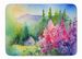 Idaho Syringa In Watercolor Memory Foam Kitchen Mat Machine Washable Anti-Fatigue Mat Cushion Comfort Bath Mat Or Kitchen Rug_maomaolike.com