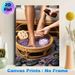 Lavender Foot Spa Painting Poster, Gentle Soothing Foot Care Scene Poster, Calming Wellness Design Brings Tranquil Vibe Ideal For Spa Room, Bedroom_maomaolike.com