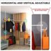 Double Clothing Rack, Adjustable Racks For Hanging Clothes, 2 Tier Clothes Heavy Duty Garment White Closet Freestanding System-White_maomaolike.com